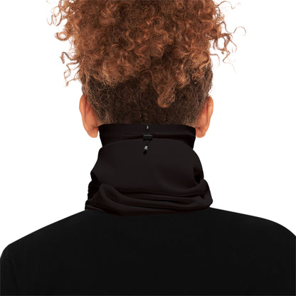 Heavensent Racing Winter Neck Gaiter with Drawstring – Thermal Black Face Mask & Scarf